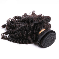 1 Bundle Brazilian Deep Kinky Curly 100% Human Virgin Hair Extensions Natural Color