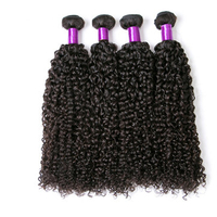 1 Bundle Brazilian Kinky Curly Virgin Human Hair Weaving Natural Color