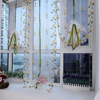 1 Panel Dining Room Living Room Roller Blind Flower Print Lift Style Window Curtain 2 Sizes Choices