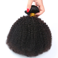 1 Piece Afro Kinky Curly Wave Brazilian Human Virgin Hair Extensions