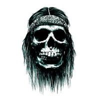 10 Pcs Halloween Skull Temporary Tattoo Stickers