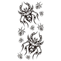 10 Pcs Halloween Spider Temporary Tattoo Sticker