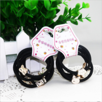 10 Pieces Cute Alloy Small Pendant Decorative Hair Band Girls Hair Ring