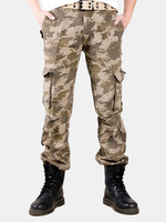 100% Cotton Multi-Pocket Outdoor Camouflage Cargo Pants