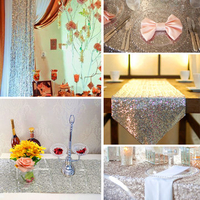 100*150cm Rectangular Silver Sequin Tablecloth Wedding Party Banquet Table Decoration