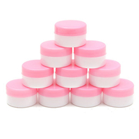 10Pcs 5g Mini Empty Plastic Cosmetic Pot Jar Face Cream Lotion Eyeshadow Container