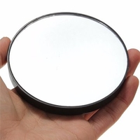 10x Enlarge Magnification Makeup Mirror Cosmetic Suction Cups Compact Black