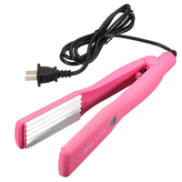 110-220V Professional Electric Hair Curler Flat Iron Ceramic Plates Wet Dry