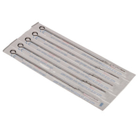 11RL 50Pcs Tattoo Needles Disposable Stainless Steel Sterile Round Shader Liner