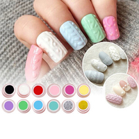 12 Colors 3D Carved UV Gel Polish Builder Nail Art DIY Painting Creative Manicure