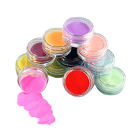 12 Colors Nail Art Powder Tips Acrylic 3D UV Gel Dust