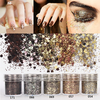 12 Colors/Set Nail Glitter Dust Powder Sequins Tips Manicure Decoration