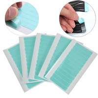 12 Sheets Blue Pre-cut Double-sided Hair Extensions Super Tape Adhesive Sticks