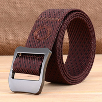 120CM Mens Nylon Twill Outdoor Military Tactical Belt Casual Alloy Pin Buckle Waistband