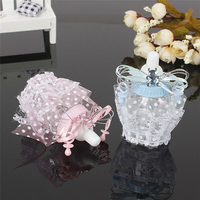 12Pcs Baby Shower Gift Bottle Box Baptism Christening Brithday Party Favors Gift Favors Candy Box