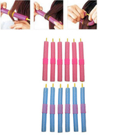 12Pcs/Set Soft Foam Bendy Hair Stick Rollers Curler Cling