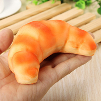 12x5x3.5CM Kawaii Squishy Simulation Bread Croissant Slow Rising Squishy Fun Toys Decoration