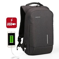 13.6/15.6 Inch Nylon Water-resistant Backpack For Men