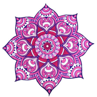 144cm Shower Towel Blanket Beach Towel Throw Polygon Flower Yoga Mat Beach Pool Home Textile