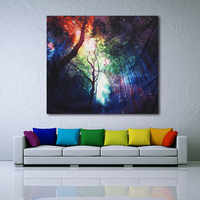 150×130cm Retro Forest Tapestry Wall Hanging Blanket Yoga Beach Towel Home Decoration