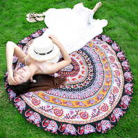 150x150cm Western Style Thin Chiffon Beach Yoga Towel Sunscreen Shawl