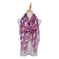 180cm Women Vintage Voile Elephant Print Pattern Long Scarf Warm Wrap Shawl