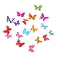 18pcs 3D DIY Colourful Sticker Beauty Butterfly Wall Home Art Decals Wedding Party Decoration