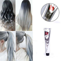 1Pc 100ML Light Gray Color Hair Dye Cream Natural Super Women Men