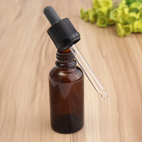 1Pc 30ml Amber Glass Liquid Reagent Pipette Bottle Eye Dropper Aromatherapy Essential Cosmetic Tools