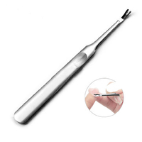 1Pc Dead Skin Fork Nipper Pusher Trimmer Callus Cuticle Remover Manicure Pedicure Stainless Steel Na