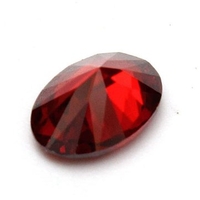 1pc DIY Crystal Oval Natural Red Ruby Mozambique Crystal