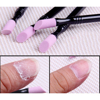 1Pc Double-end Quartz Nails Cuticle Remover Washable Dead Skin Pusher Trimmer Manicure Tool