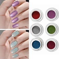 1Pc Holographic Nail Art Laser Powder Glitter Holo DIY Chrome Pigments 6 Colors