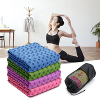 1Pcs 183x63 CM Stylish Yoga Mat Towel Multi-color Microfiber Towel Anti-slip Sport Towel