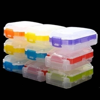 1Pcs Plastic Nail Tips Storage Case Jewelry Container Box