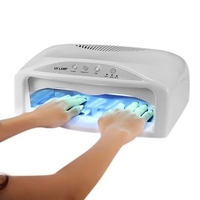 2-hand 220V-240V 54W UV Curing Lamp Salon Fast-drying Nail Art Dryer Light Manicure