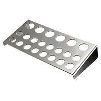22 Holes Stainless Steel Tattoo Pigment Ink Cap Cup Holder Shelf
