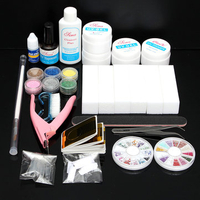 220V 36W Nail Art Set UV Gel Lamp Cuticle File Tips Kit