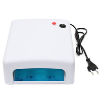220V 36W White Nail Art Dryer Lamp Light UV Gel Curing 4 Tube Manicure Tool