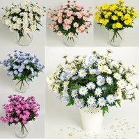 24 Heads Artificial Flower Daisy Bouquet Fake Flowers Blossom Party Wedding Table Decoration