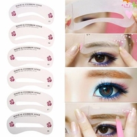 24 Styles Grooming Brow Painted Stencil Eyebrow Shaping DIY Beauty Make Up Tool