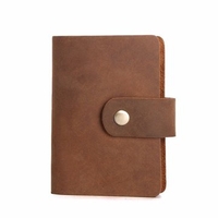 26 Card Slots Genuine Leather Card Holder Cowhide Vintage Card Bag For Women Men