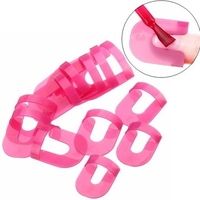 26Pcs Manicure Nail Polish Edge Template Plastic Clip Nails Art Tools