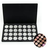 28 Pieces Refilled Empty Aluminum Eyeshadow Palette Eye shadow Box Case