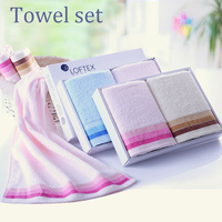 2pcs 34x72cm Combed Yarn Pure Cotton Squishy Face Towels Home Hotel Spa Salon Hand Towel