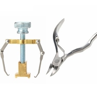 2Pcs Ingrown Toenail Thick Paronychia Correction Tool Nail Clipper Cuticle Cutter Kit