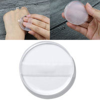 2Pcs Silicone Makeup Puff Concealer Jelly Wet Transparent Cosmetic Face Tools