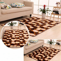 2pcs Stone Pattern Toilet Floor Rug Non Slip Bathroom Closestool Mat Carpet Sets