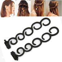 2Pcs Waterfall Braid Twist Roller French Back Hair Styling Clip Tool