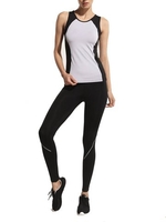 2PCS Women Stretch T-shirt Legging Active Tracksuits